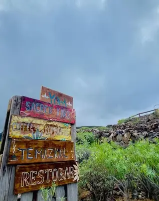 Paisaje cerca de este camping