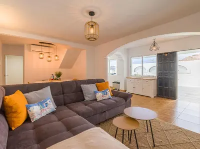 Zona de estar de Sunset House los Caideros