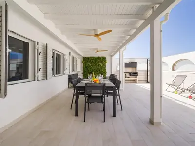 Un balcón o terraza de Sunset House los Caideros