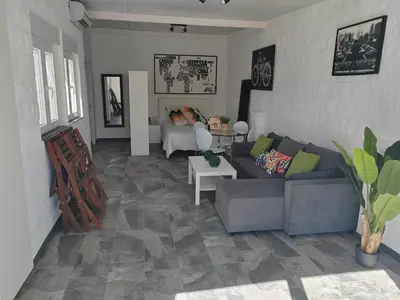 Zona de estar de Blue View House