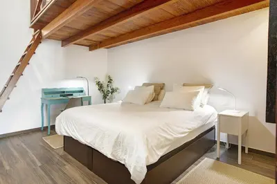 Cama o camas de una habitación en Villa Quintanilla by Villas Rivero