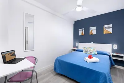 Cama o camas de una habitación en Paraíso Teresa