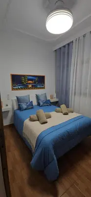 Cama o camas de una habitación en Surf Wave San Andrés