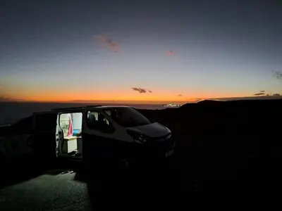 Paisaje cerca de este camping