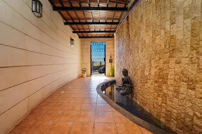 Plano de Magnificent 5-star very large luxury villa sea view jacuzzi and heated pool