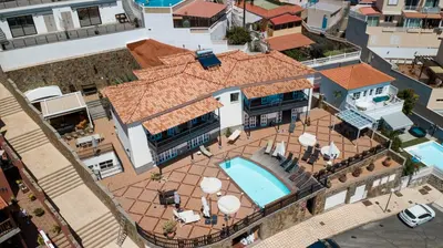Piscina en o cerca de Magnificent 5-star very large luxury villa sea view jacuzzi and heated pool