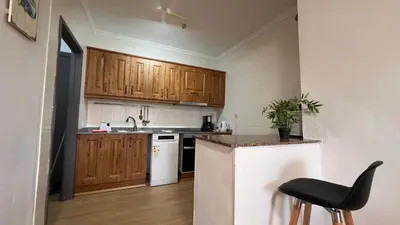 Una cocina o zona de cocina en Mar y Sal Playa del Hombre
