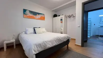 Cama o camas de una habitación en Mar y Sal Playa del Hombre