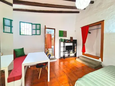 Cama o camas de una habitación en Historica Casa Juan