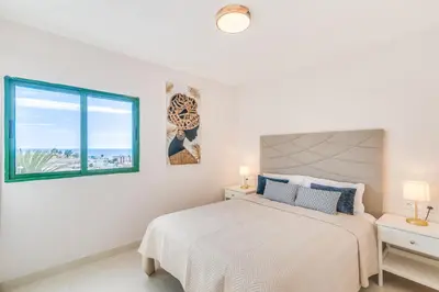 Cama o camas de una habitación en Las Olas Sea View