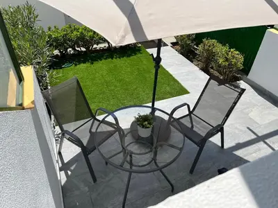 Jardín al aire libre en Capri Casa Infinita