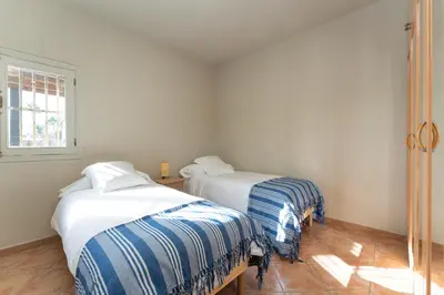 Cama o camas de una habitación en Vivelorural Villa Oscar 2, Maspalomas