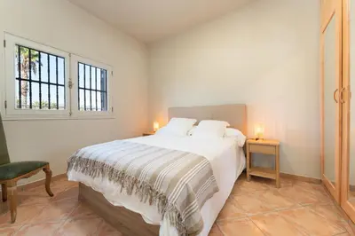 Cama o camas de una habitación en Vivelorural Villa Oscar 2, Maspalomas
