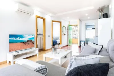Zona de estar de Aquarius 18 by VillaGranCanaria