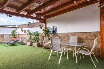Un patio o zona al aire libre en Villa Janeth Agaete