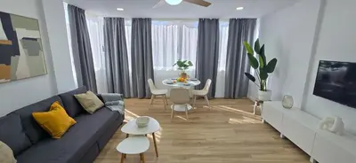 Una televisión o centro de entretenimiento en Refugio Del Mar