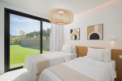 Cama o camas de una habitación en Eden Salobre