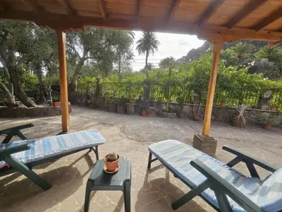 Jardín al aire libre en Casa Rosiana