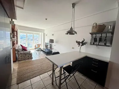 Una cocina o zona de cocina en Apartamento-Estudio con vistas