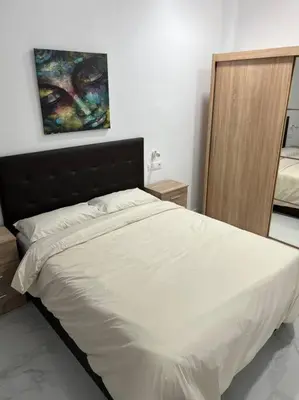 Cama o camas de una habitación en Descanso y mar en las Canteras