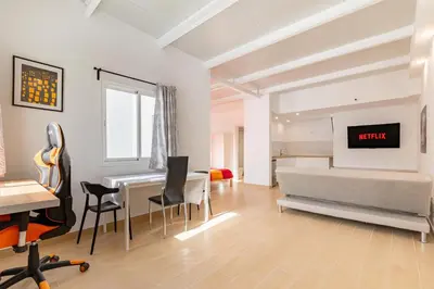 Cama o camas de una habitación en Garden House - La Isleta