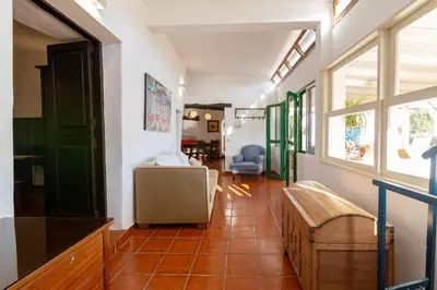 Zona de estar de Casa Cueva Bandama