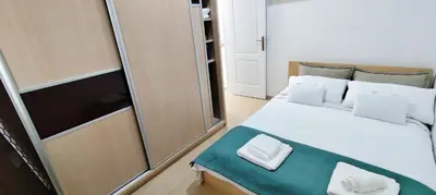 Cama o camas de una habitación en Laia&Beach