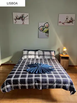 Cama o camas de una habitación en Coliving Villa El Gago