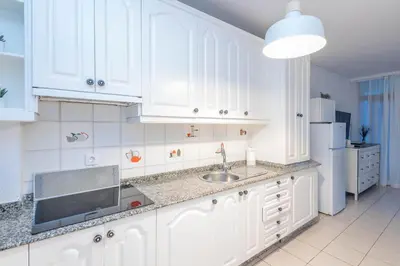 Una cocina o zona de cocina en Home with Terrace in Playa del Ingles-Pool & Beach