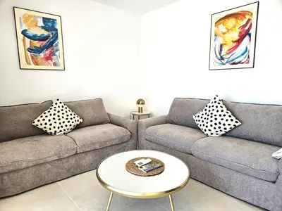 Zona de estar de Suite Aquamarina - Seaside Apartment