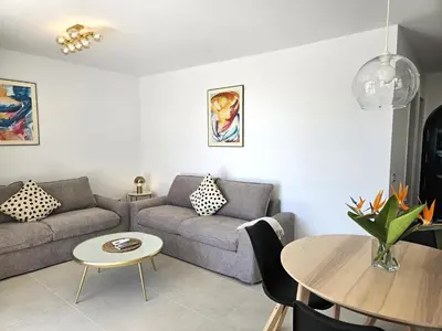 Zona de estar de Suite Aquamarina - Seaside Apartment