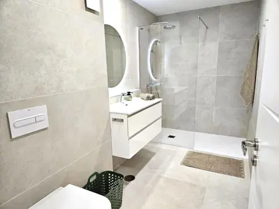 Un baño de Suite Aquamarina - Seaside Apartment