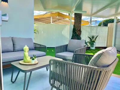 Zona de estar de Luxury Bungalow