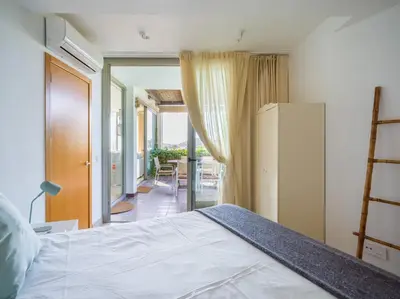 Cama o camas de una habitación en Salobre Golf Villas Golfers