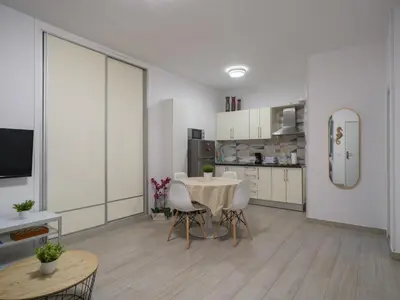 Una cocina o zona de cocina en Canteras Canary Beach
