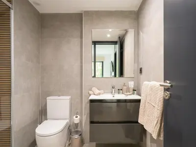 Un baño de Apartamento con Gimnasio cerca playa de Las Canteras D3A