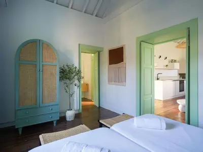 Cama o camas de una habitación en Suite Olivos