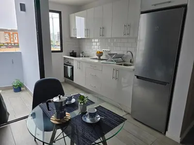 Una cocina o zona de cocina en The Blue Calla