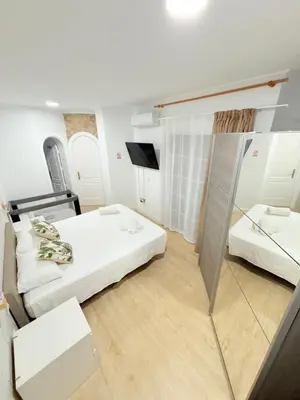 Cama o camas de una habitación en Casa Liliana