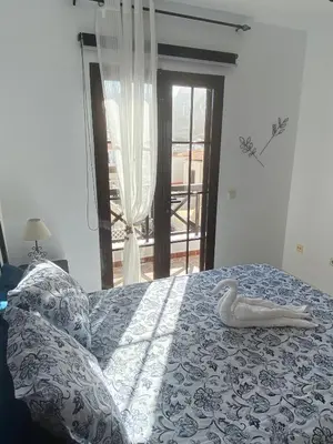 Cama o camas de una habitación en Vivienda con vistas al mar, cerca de la playa y 3 bedrooms