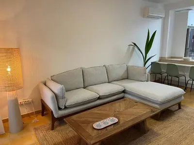 Zona de estar de Meloneras Garden Bungalow
