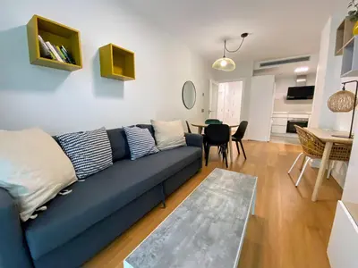 Zona de estar de Las Canteras Deluxe