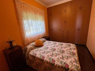 Cama o camas de una habitación en Casa Rural Los Tilos Betancor