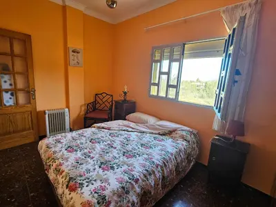 Cama o camas de una habitación en Casa Rural Los Tilos Betancor