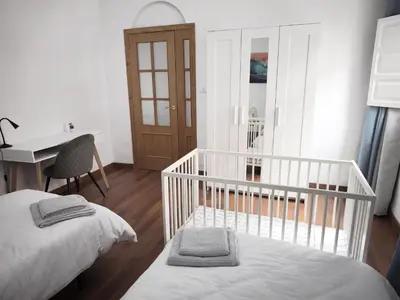 Cama o camas de una habitación en Auditorium and Las Canteras Paradise