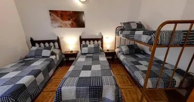 Cama o camas de una habitación en Villa las tirajanas