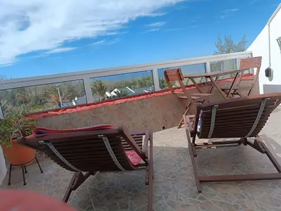 Un balcón o terraza de Apartment in La Aldea San Nicolas Gran Canaria