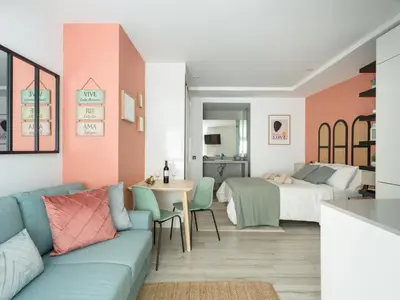 Zona de estar de Bello estudio en el corazón de Las Palmas GB1C