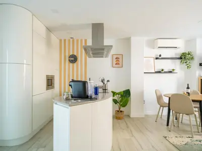 Una cocina o zona de cocina en Apartamento moderno en centro historico GB2A
