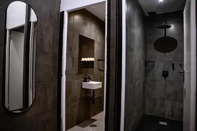 Un baño de Las Palmas Rooftop Hostel
